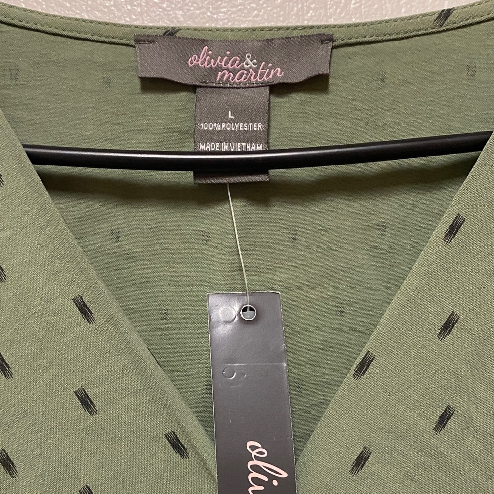 Elegant Green Blouse by Daniel Rainn